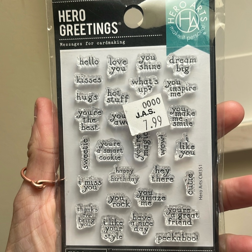 3/$15🍄Hero Arts Clear 3D Stamp/Sticker Set
